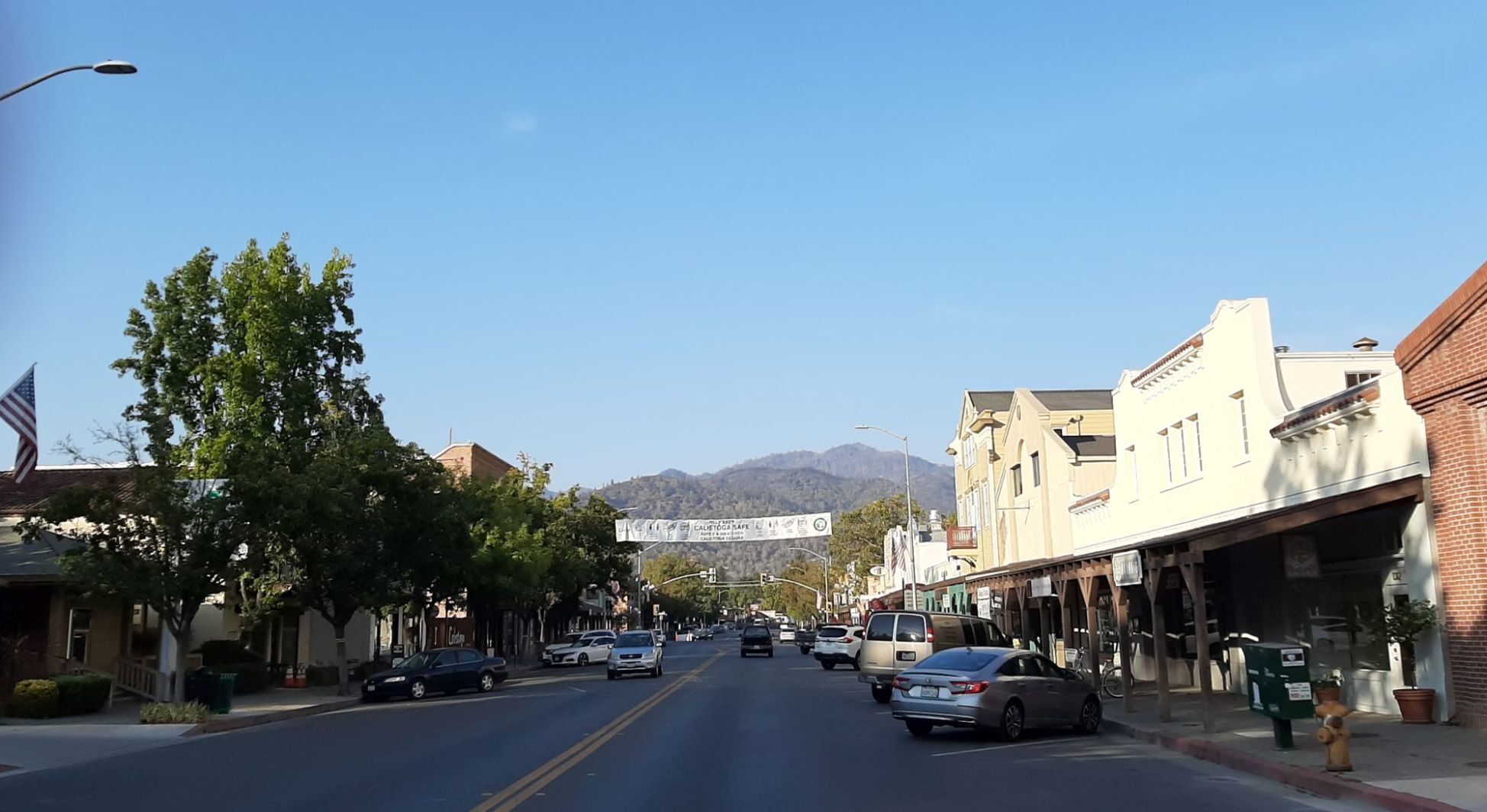 Clear skies over Calistoga